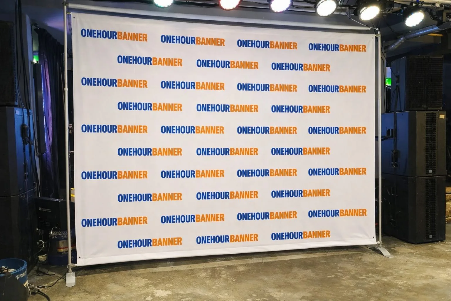 OneHourBanner backdrop — white background